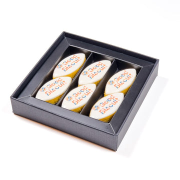 Boîte carré Noire 6 calissons - Le Good Biscuit