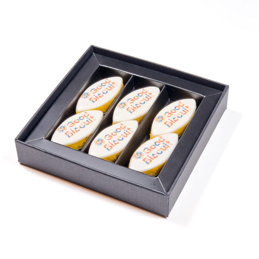 Boîte carré Noire 6 calissons - Le Good Biscuit