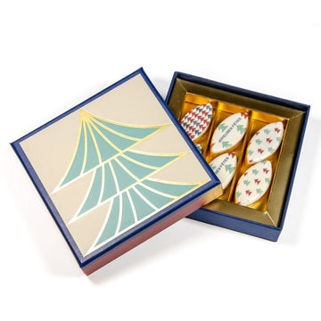 Coffret luxe Noël Sapin 6 calissons - Le Good Biscuit