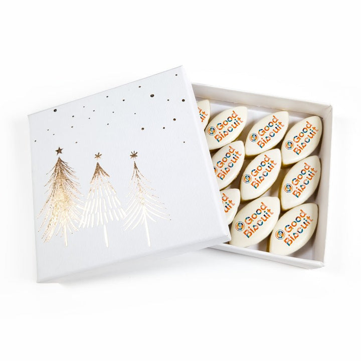 Coffret luxe Noël Neige 12 calissons - Le Good Biscuit