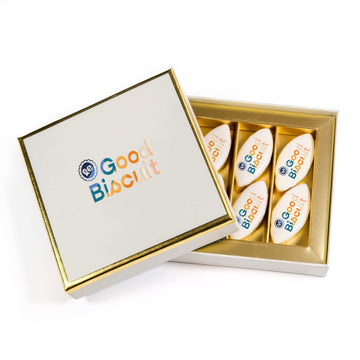 Coffret Luxe Crème de 6 calissons personnalisés - Le Good Biscuit