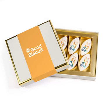 Coffret Luxe Crème de 6 calissons personnalisés - Le Good Biscuit