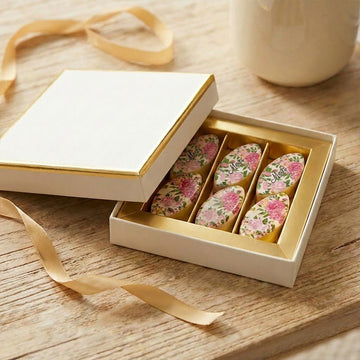 Coffret luxe Crème de 6 calissons - Fleurs Vintage - Le Good Biscuit