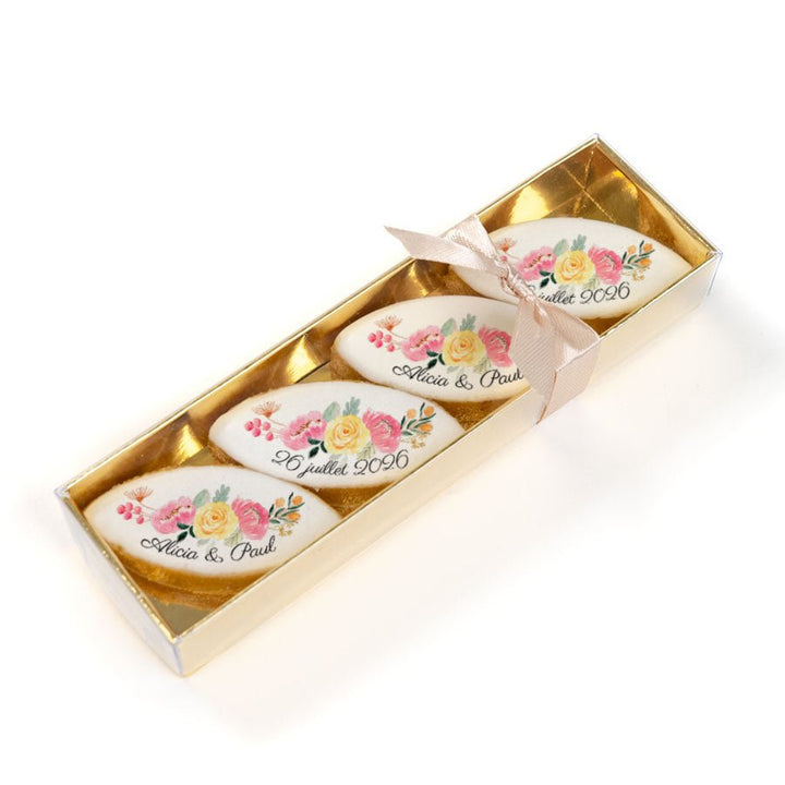 Boîte de 4 Calissons - Fleurs - Le Good Biscuit