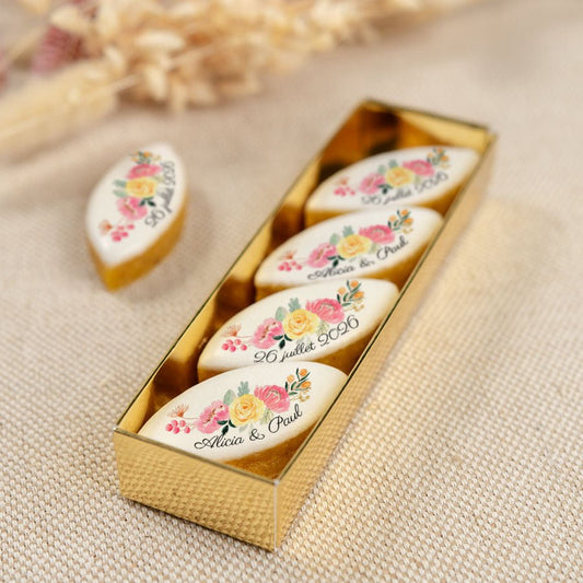 Boîte de 4 Calissons - Fleurs - Le Good Biscuit