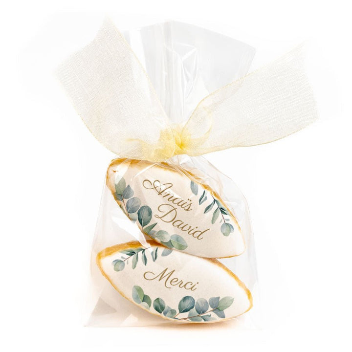 2 Calissons personnalisés - Eucalyptus - Le Good Biscuit