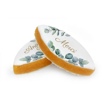 2 Calissons personnalisés - Eucalyptus - Le Good Biscuit