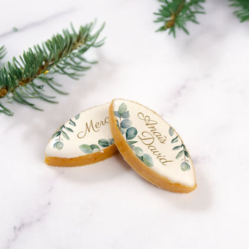 2 Calissons personnalisés - Eucalyptus - Le Good Biscuit