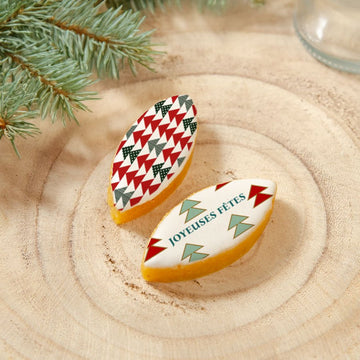 Coffret luxe Noël 12 calissons - Sapins - Le Good Biscuit